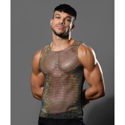 ANDREW CHRISTIAN Sparkle Net Tank One Size