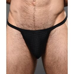 ANDREW CHRISTIAN Almost Naked Competition Mesh Slut Thong Schwarz
