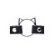 MASTER SERIES Halsband Kinky Kitty mit Druckkn&ouml;pfen einstellbar &amp; mit metallener Katzenform