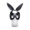MASTER SERIES Bad Bunny Maske aus PU-Leder verstellbar Schwarz