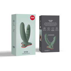FUN FACTORY Ryde Doppel-Dildo f&uuml;r anale &amp; vaginale Penetration Wild Olive