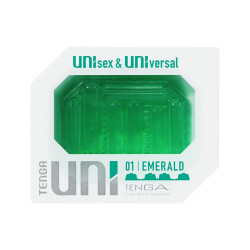 TENGA Uni Emerald Sleeve aus Elastomer