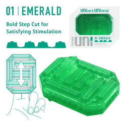 TENGA Uni Emerald Sleeve aus Elastomer