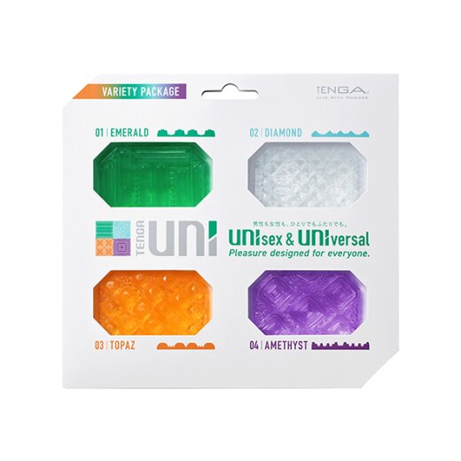 TENGA Uni Variety Pack Sleeve aus Elastomer 4 St&uuml;ck