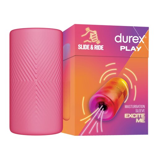 DUREX PLAY Masturbations Sleeve &quot;Slide and Ride&quot; aus Silikon Pink
