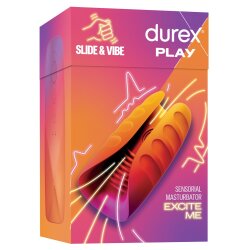 DUREX PLAY Masturbator &quot;Slide &amp; Vibe&quot; mit Vibrations- &amp; Leckmodi Pink