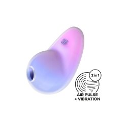 SATISFYER Pixie Dust Druckwellen-Vibrator mit Double AirPulse Technologie Violett/Pink