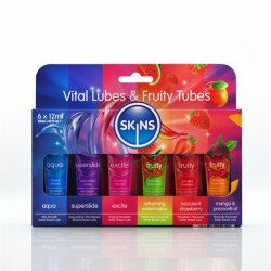 SKINS Vital Lubes &amp; Fruity Tubes 6x12 ml