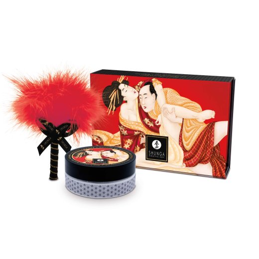 SHUNGA Kissable Massage Powder Sparkling Strawb. Wine 75g