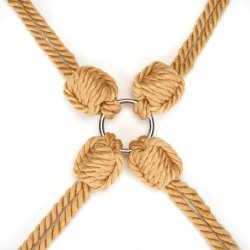 LIEBE SEELE Shibari Hog Tie Bound You II aus Baumwolle Khaki