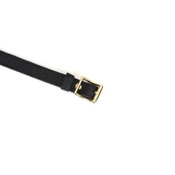 LIEBE SEELE Choker &quot;Slut&quot; Demons Kiss aus Leder Klein Gold/Schwarz