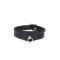 LIEBE SEELE Schmales Halsband Demons Kiss mit Leine aus Leder Schwarz