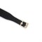 LIEBE SEELE Schmales Halsband Demons Kiss mit Leine aus Leder Schwarz