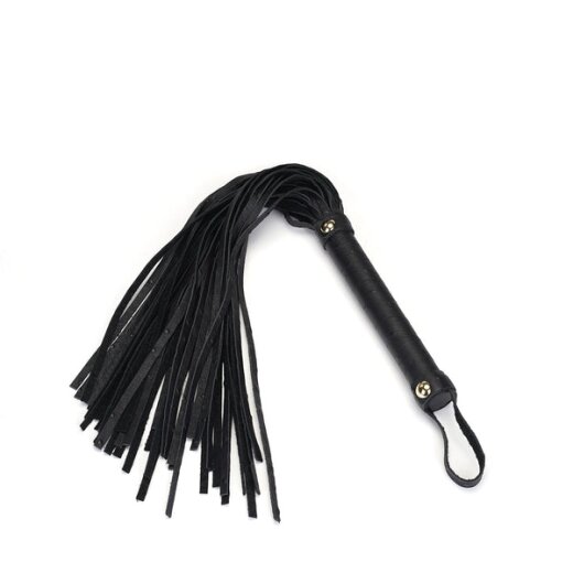 LIEBE SEELE Flogger Demons Kiss aus Leder Schwarz