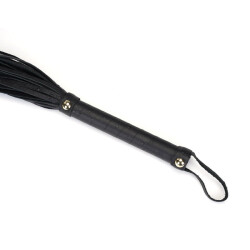 LIEBE SEELE Flogger Demons Kiss aus Leder Schwarz