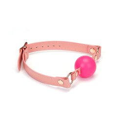 LIEBE SEELE Mundknebel Pink Dream Ball Gag aus Leder