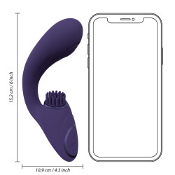 VIVE Gen G-Spot Vibrator mit Pulse Wave &amp; Vibrations-Bristles Violett