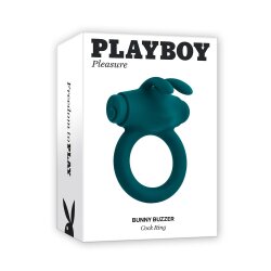 PLAYBOY Penisring Bunny Buzzer mit Vibration Gr&uuml;n