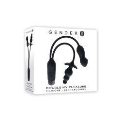 GENDER X Double My Pleasure mit Vibration Schwarz