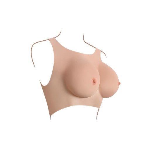 GENDER X Undergarments Plate C-Cup Überziebares Oberteil mit Brüste Grösse C Beige