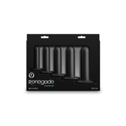 RENEGADE Vaginales Dilatoren Kit mit 5 Dilatoren Schwarz