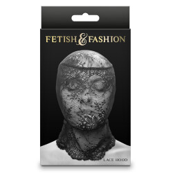 FETISH &amp; FASHION Gesichtsmaske aus Spitze Schwarz