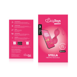 EASY TOYS EasyConnect Stella Kegel-Balls mit Vibration &amp; App-Steuerung Pink