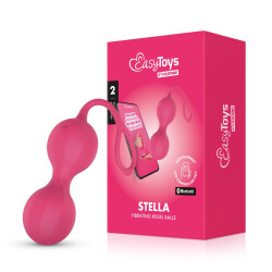 EASY TOYS EasyConnect Stella Kegel-Balls mit Vibration &amp; App-Steuerung Pink