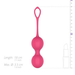 EASY TOYS EasyConnect Stella Kegel-Balls mit Vibration &amp; App-Steuerung Pink