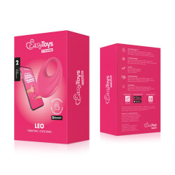 EASY TOYS EasyConnect Leo Penisring mit Vibration &amp; App-Steuerung Pink