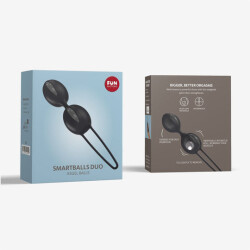 FUN FACTORY Smartballs Duo Grey/Black