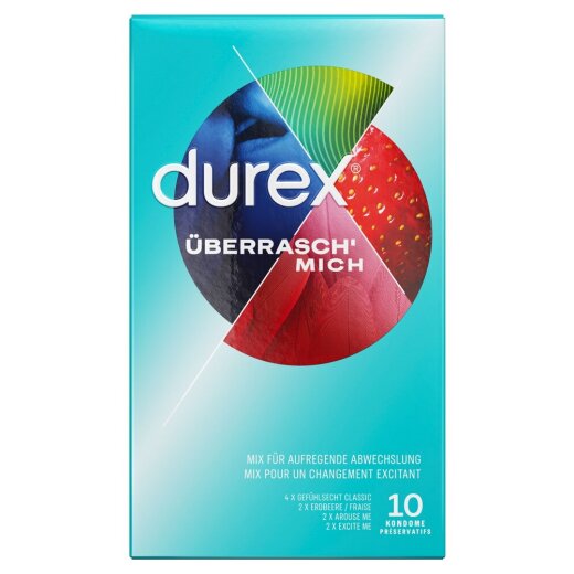 DUREX &Uuml;berrasch Mich 10 Stk. 4 verschiedene Sorten