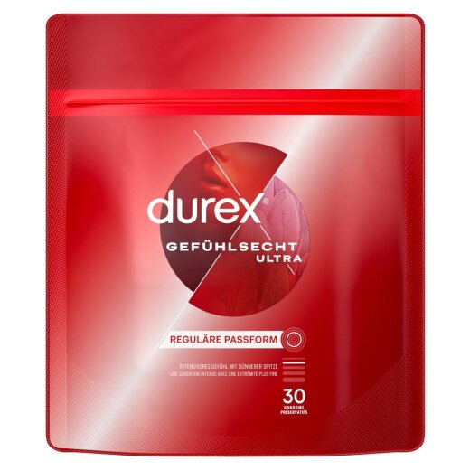 DUREX Gef&uuml;hlsecht Ultra 30 Stk. Regul&auml;re Passform