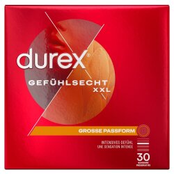 DUREX Gef&uuml;hlsecht XXL 30 Stk. Grosse Passform
