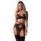 OBSESSIVE Novenes Dessous-Set 3-teilig Schwarz