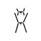 VIRGITE Love Hit Bondage Harness Model 2 aus veganem Leder One Size Schwarz