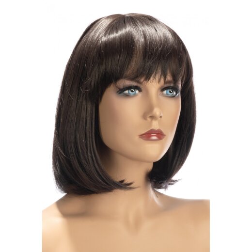 WORLD WIGS Camila Per&uuml;cke Halblang Braun