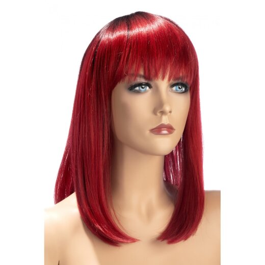 WORLD WIGS Elvira Per&uuml;cke Halblang Rot