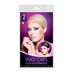 WORLD WIGS Wig Caps Beige und Schwarz