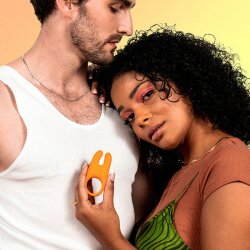 VUSH Orbit Pleasure Couple Ring Orange