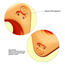 VUSH Sol Vibrating Stroker Orange