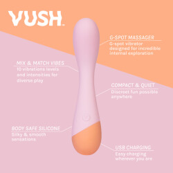 VUSH Peachy G-Punkt-Massager Pink