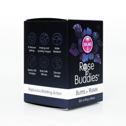 SKINS Rose Buddies Bums N Roses Rimming-Vibrator Schwarz