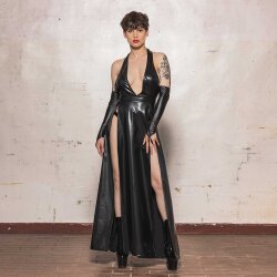 MAISON CATANZARO Lilith Kleid aus Vinyl Schwarz