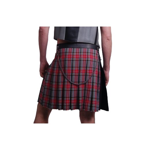 CRDKO Scottish Tartan Pocket Rock Schwarz / Rot