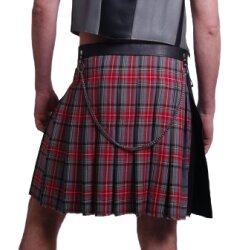 CRDKO Scottish Tartan Pocket Rock Schwarz / Rot