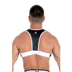 CRDKO Indus Leder Harness Weiss / Schwarz