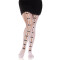 LEG AVENUE Netzstr&uuml;mpfe Sweetheart mit Mini-Schleifen &amp; Cut-Outs Weiss