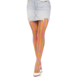 LEG AVENUE Rainbow Crotchet Net Tights