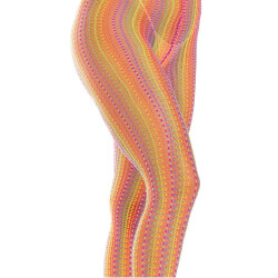 LEG AVENUE Rainbow Crotchet Net Tights